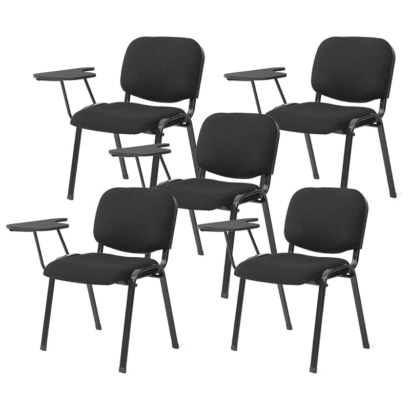 Armless Conference Chair Mid Back Modern Office Chair with Metal Legs