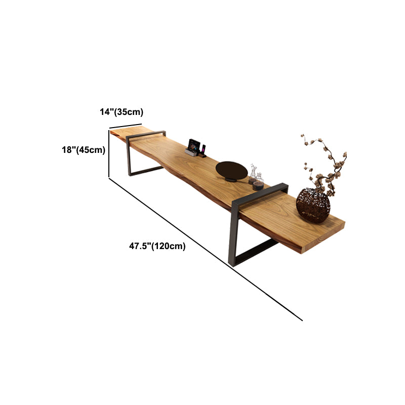 17.72"H TV Stand Industrial Style TV Solid Wood Stand Console for Living Room