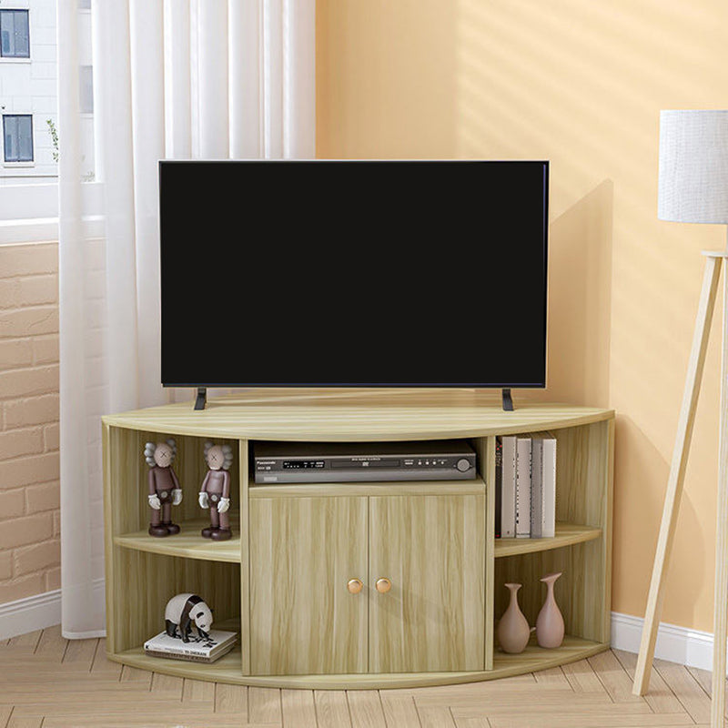 Engineered Wood Corner TV Stand Modern Style TV Cabinet with Doors