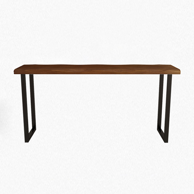 Modern Natural Counter Wine Table Solid Wood Fixed Table Indoor Patio Bar Table