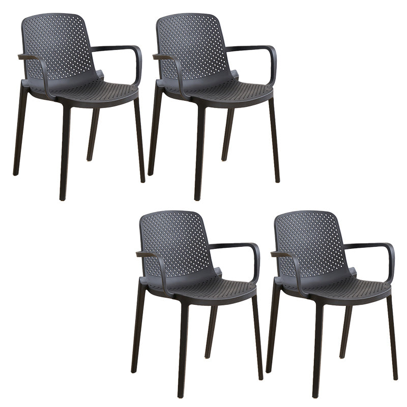 Plastic Dining Armchair Modern Dining Arm Chair for Dining Room