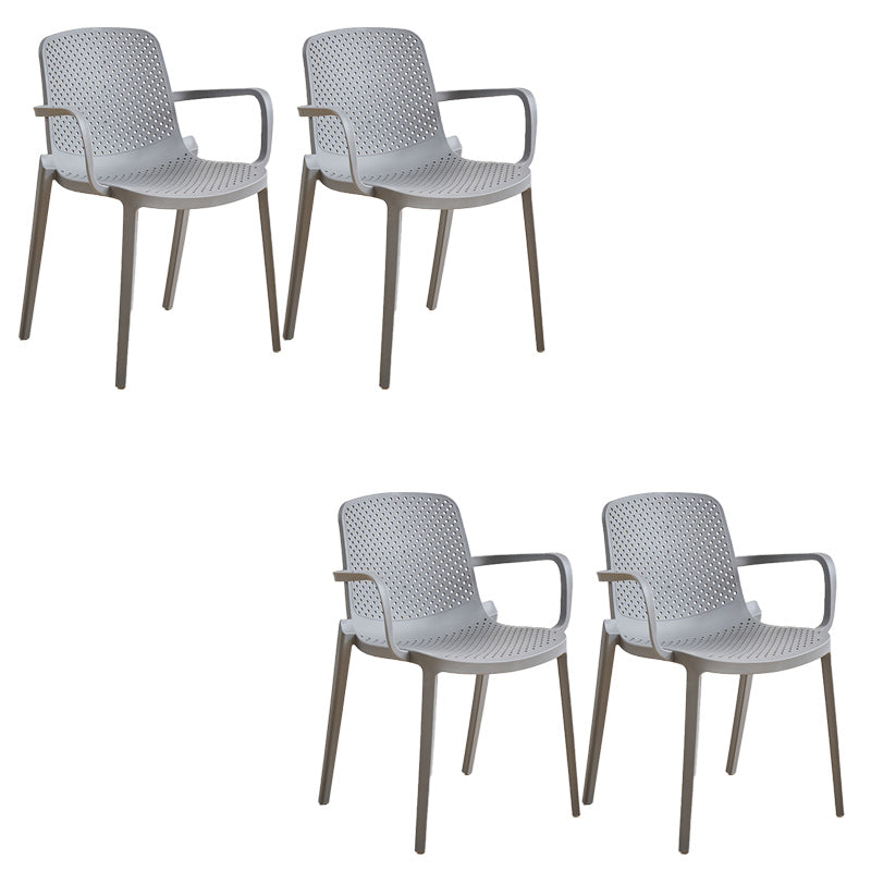 Plastic Dining Armchair Modern Dining Arm Chair for Dining Room