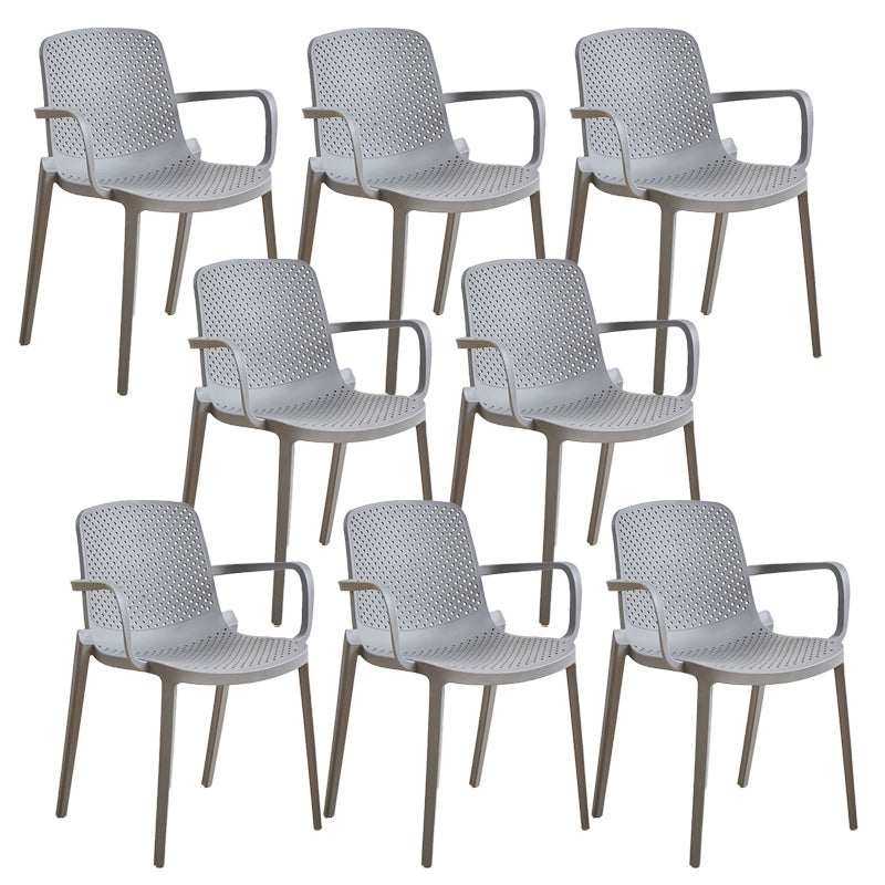 Plastic Dining Armchair Modern Dining Arm Chair for Dining Room