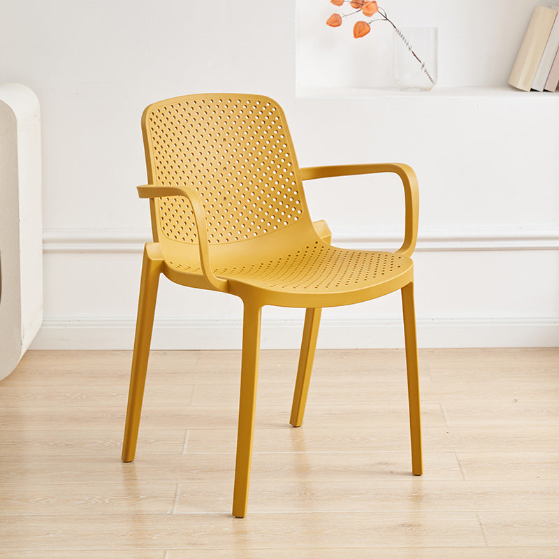 Plastic Dining Armchair Modern Dining Arm Chair for Dining Room