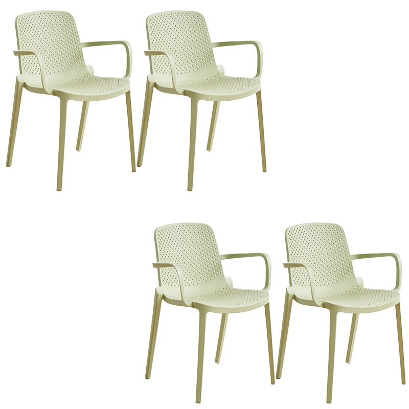 Plastic Dining Armchair Modern Dining Arm Chair for Dining Room