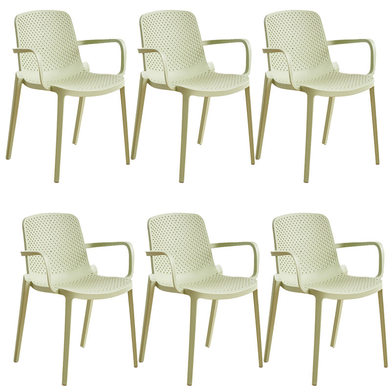 Plastic Dining Armchair Modern Dining Arm Chair for Dining Room