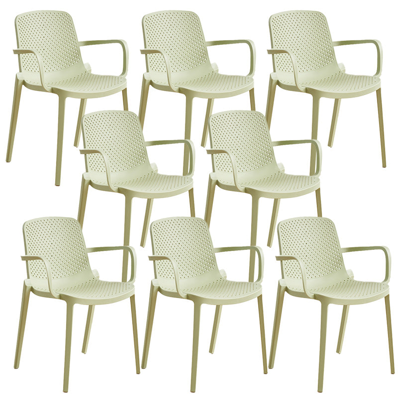 Plastic Dining Armchair Modern Dining Arm Chair for Dining Room