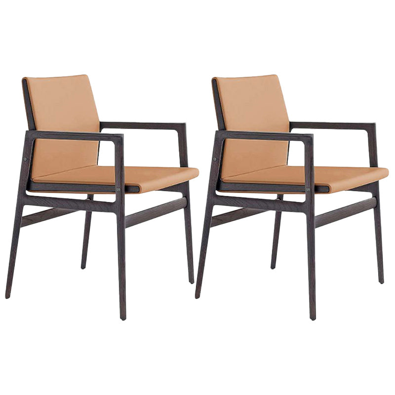 Contemporary Dining Arm Chair Solid Wood Dining Chair for Home