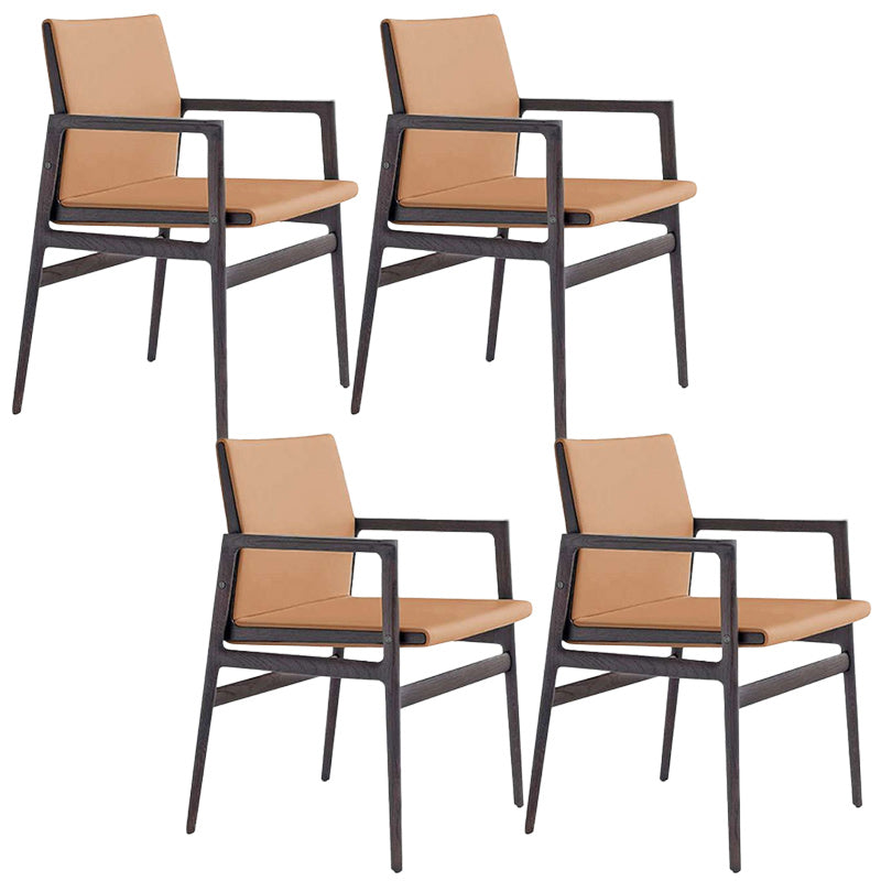 Contemporary Dining Arm Chair Solid Wood Dining Chair for Home