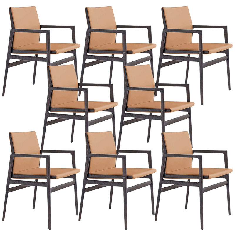 Contemporary Dining Arm Chair Solid Wood Dining Chair for Home