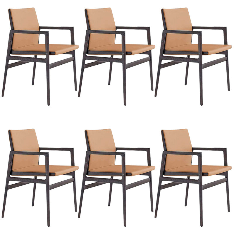 Contemporary Dining Arm Chair Solid Wood Dining Chair for Home