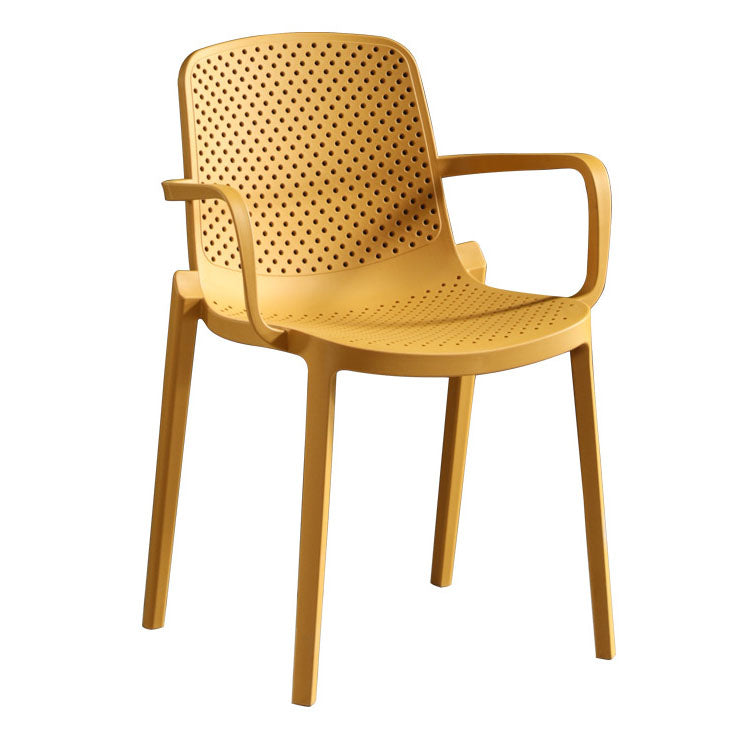 Contemporary Plastic Chair Parsons Chair in Matte Finish for Home