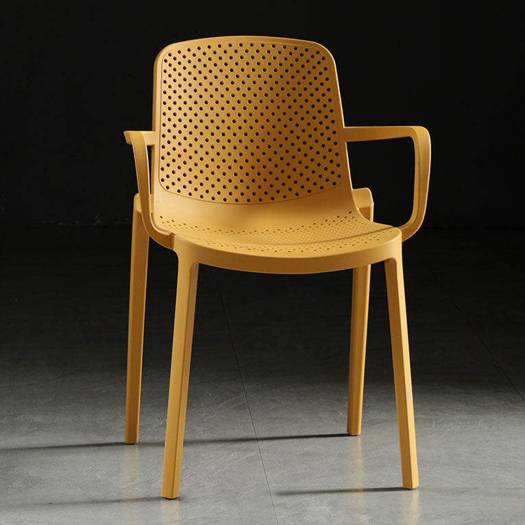 Contemporary Plastic Chair Parsons Chair in Matte Finish for Home