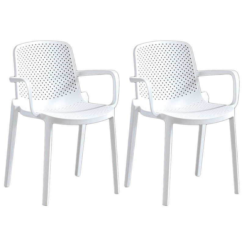 Contemporary Plastic Chair Parsons Chair in Matte Finish for Home