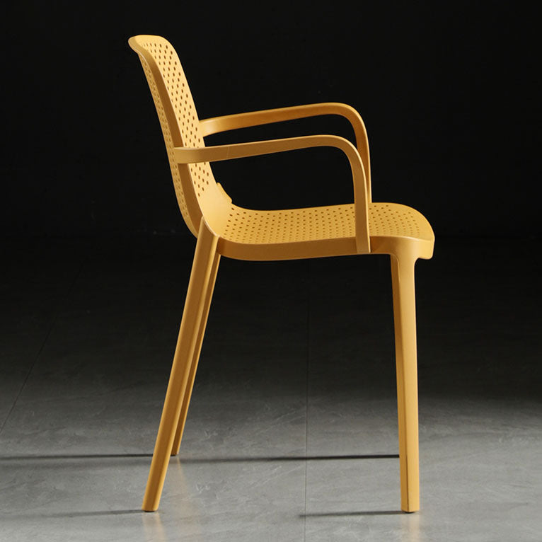 Contemporary Plastic Chair Parsons Chair in Matte Finish for Home