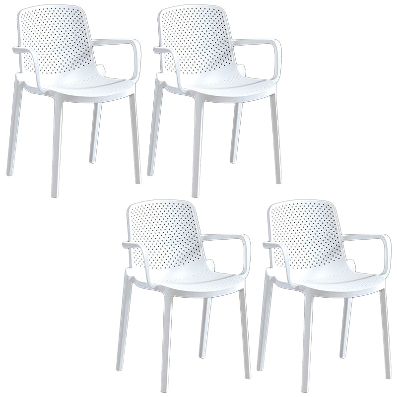 Contemporary Plastic Chair Parsons Chair in Matte Finish for Home