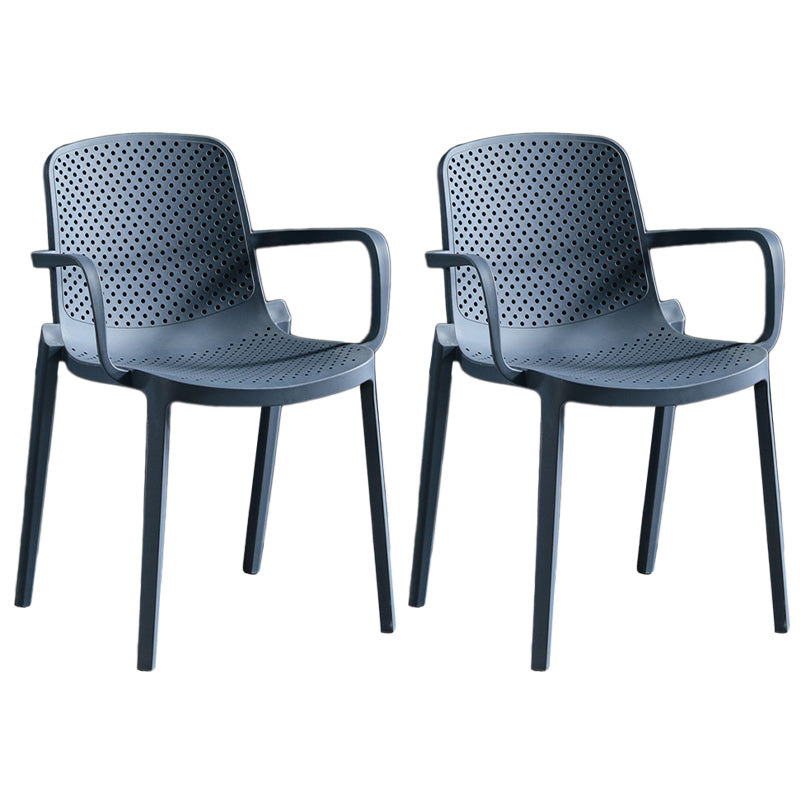 Contemporary Plastic Chair Parsons Chair in Matte Finish for Home