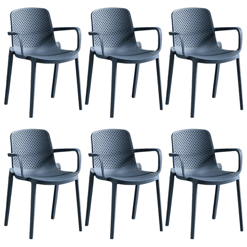 Contemporary Plastic Chair Parsons Chair in Matte Finish for Home