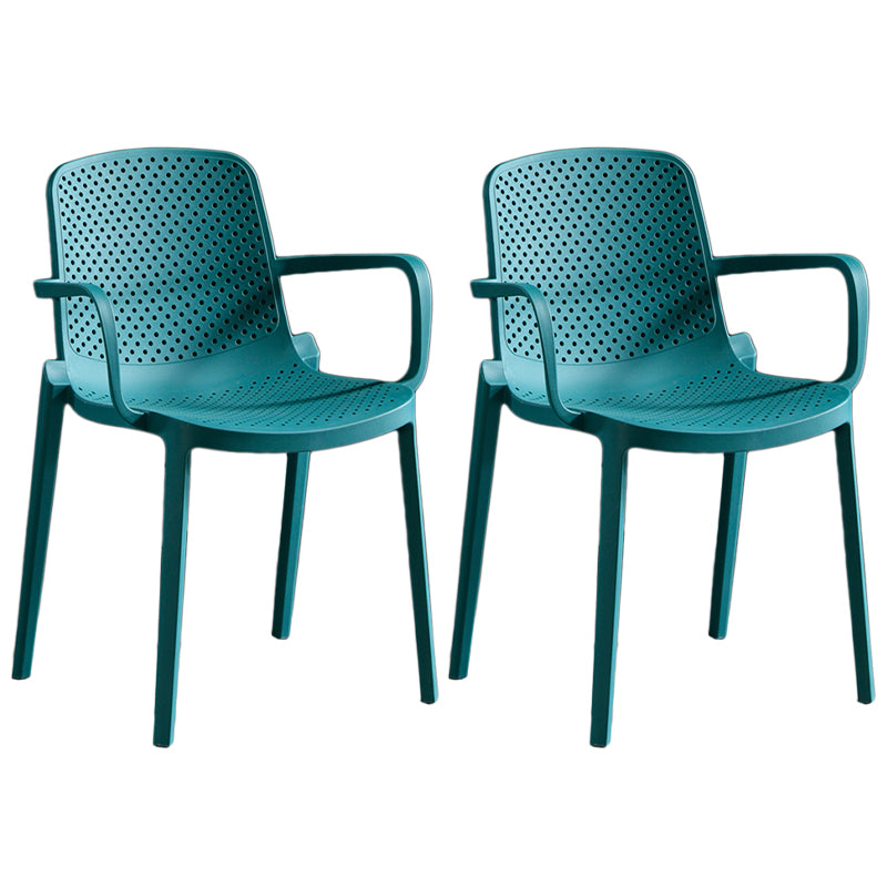 Contemporary Plastic Chair Parsons Chair in Matte Finish for Home