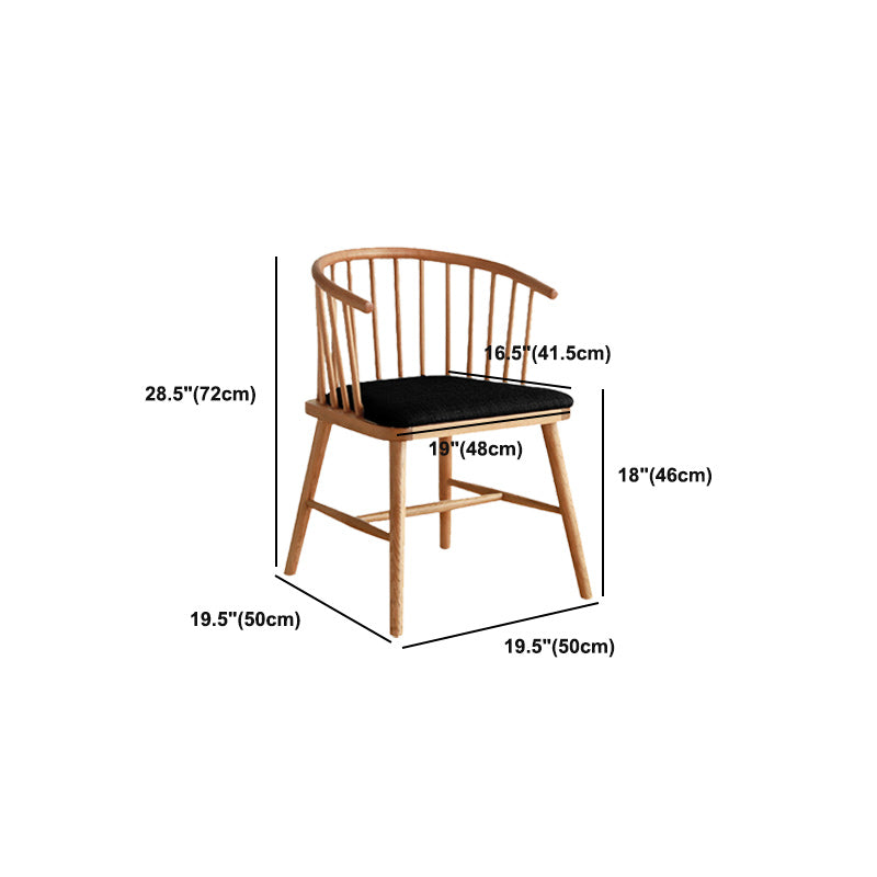 Windsor Back Arm Chair Contemporary Solid Wood Dining Arm Chair