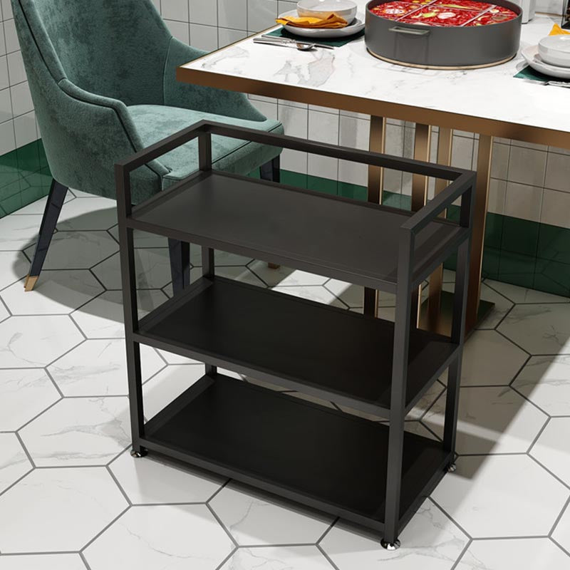 25.59"H Stationary Modern Prep Table Metal Prep Table for Home Use