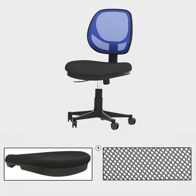 Black Nylon Modern Conference Chair Low Back Mesh Conference Chair