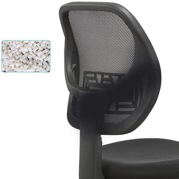 Black Nylon Modern Conference Chair Low Back Mesh Conference Chair