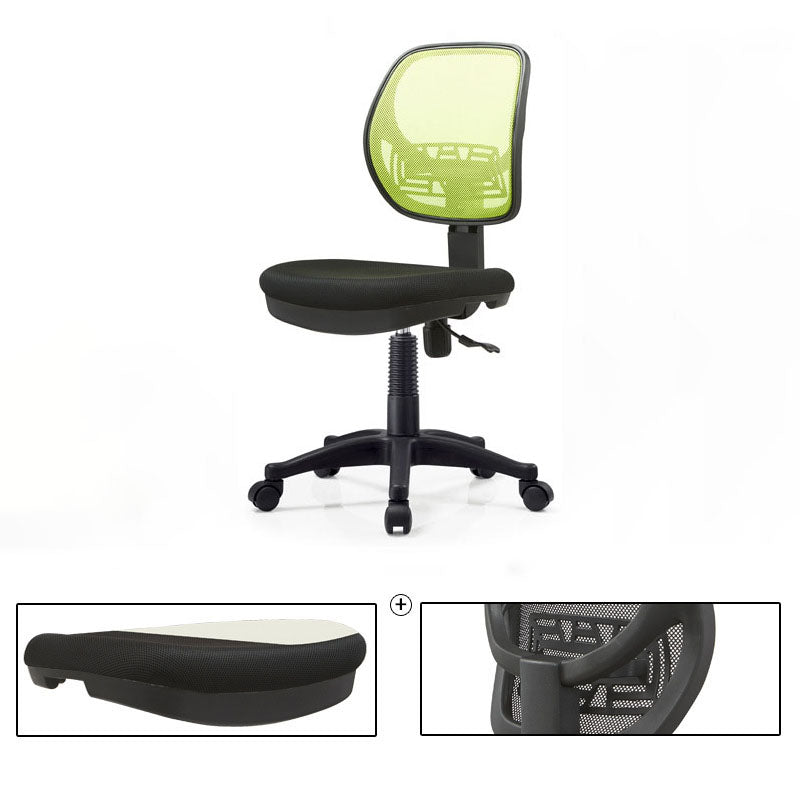 Black Nylon Modern Conference Chair Low Back Mesh Conference Chair