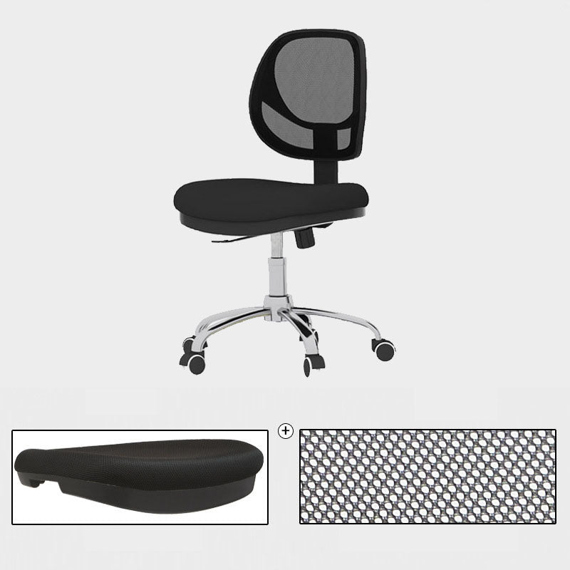 Black Nylon Modern Conference Chair Low Back Mesh Conference Chair