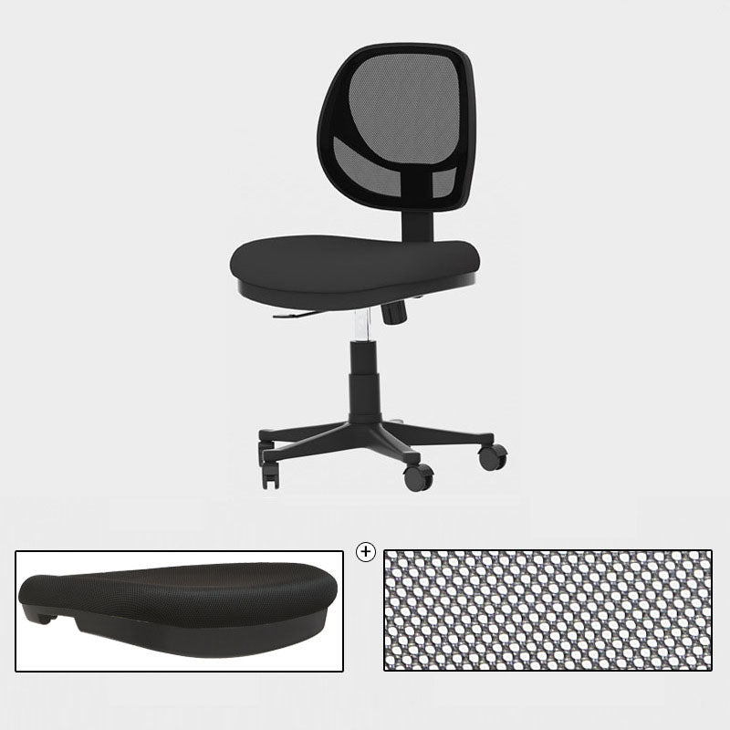 Black Nylon Modern Conference Chair Low Back Mesh Conference Chair