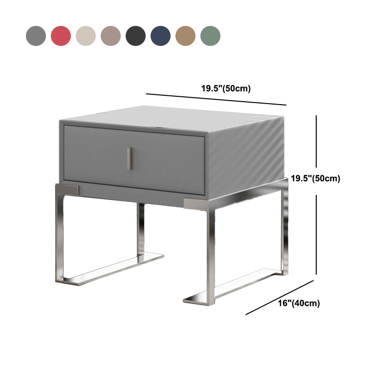 Modernism Drawer Storage Night Table Wood  Bed Nightstand with Drawer