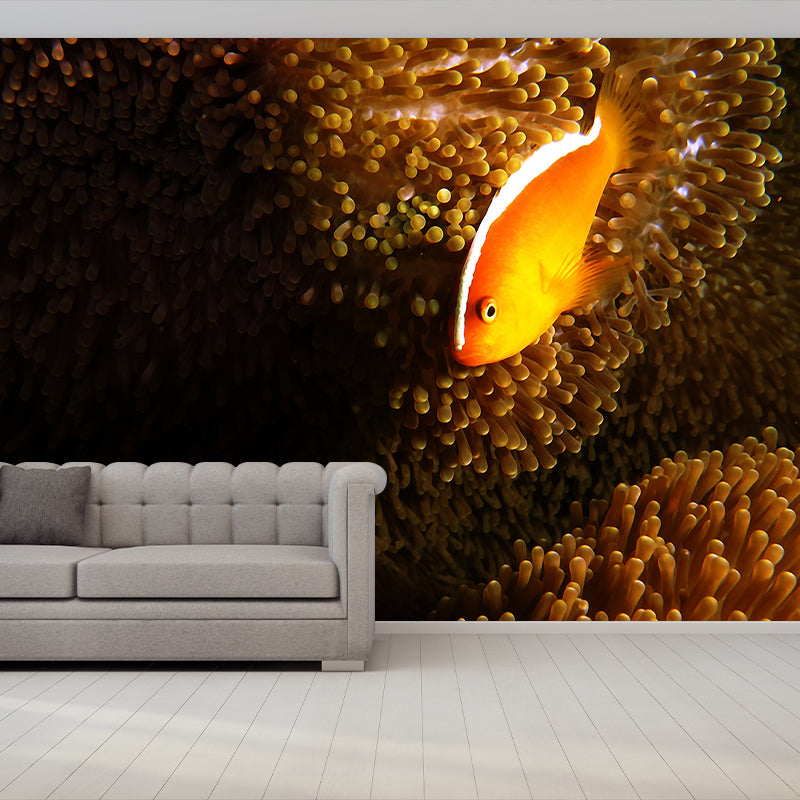 Photography Environmental Wall Mural Stain Resistant Fish Print Wall Mural