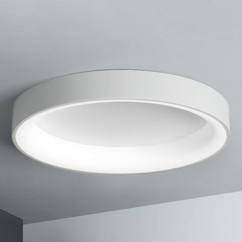 Nordic Style Round Ceiling Light Metal LED Flush Mount Light in Multicolor for Bedroom