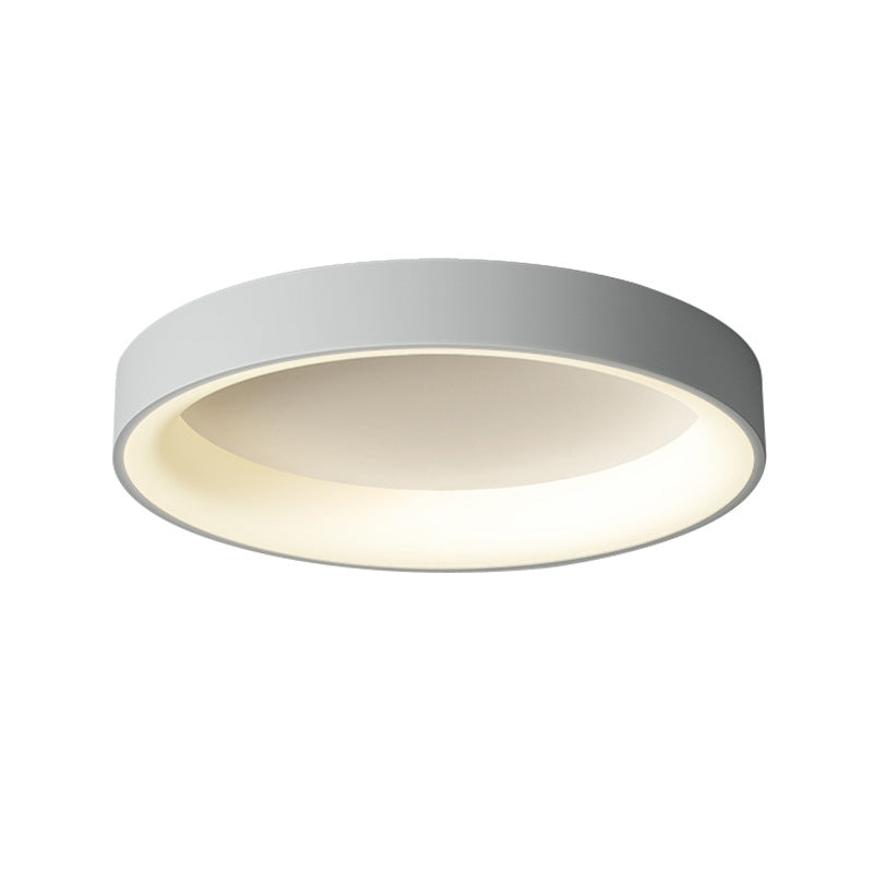 Nordic Style Round Ceiling Light Metal LED Flush Mount Light in Multicolor for Bedroom