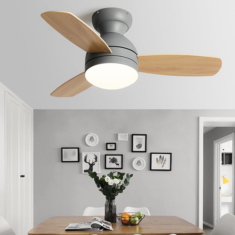 1 Light Ceiling Fan Lamp Modern Style Metal Ceiling Fan Lighting for Children's Room