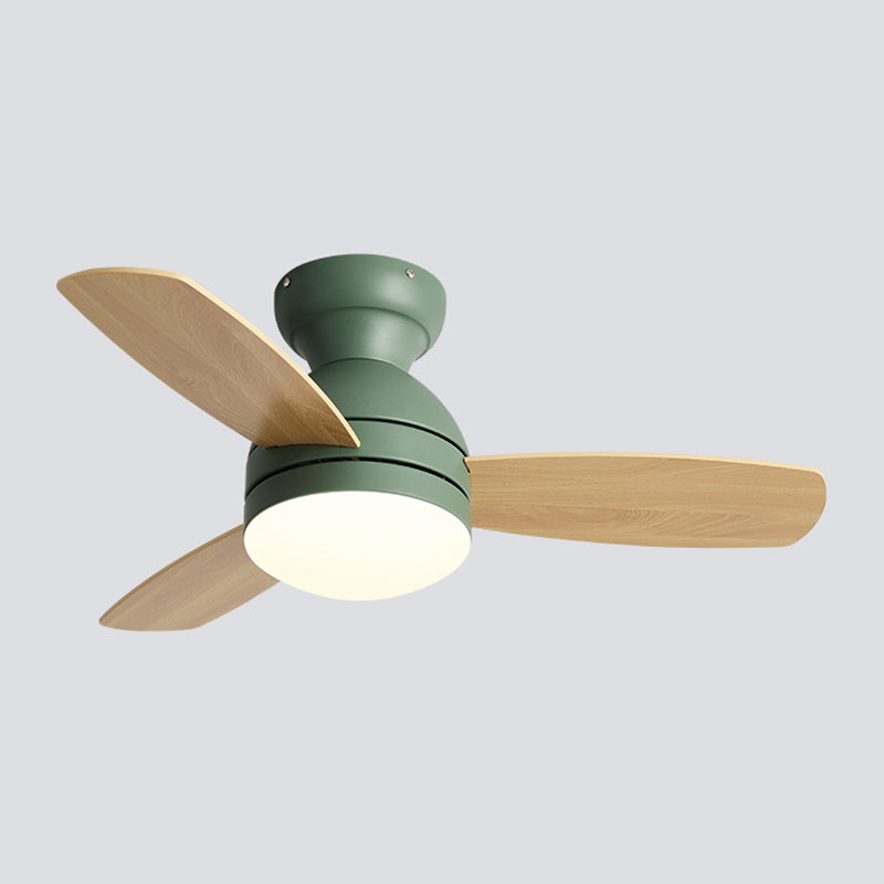 1 Light Ceiling Fan Lamp Modern Style Metal Ceiling Fan Lighting for Children's Room