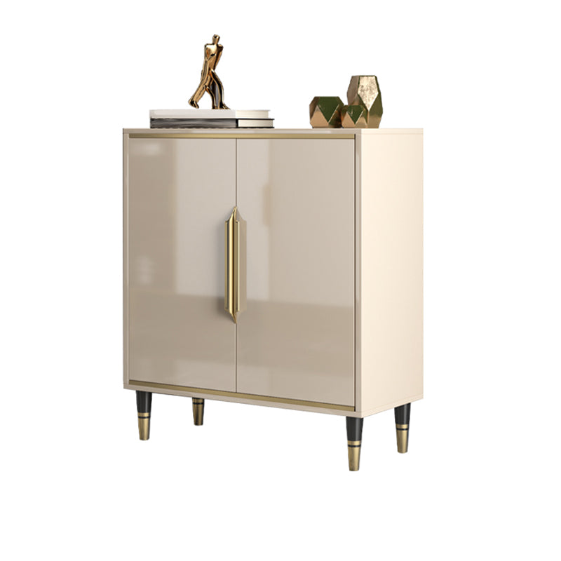 Glam Style Side Board Wood/Stone Top Sideboard with Door for Home Use