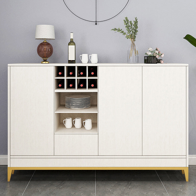 Wooden Rectangle Storage Sideboard Luxury Sideboard with Drawers and Doors