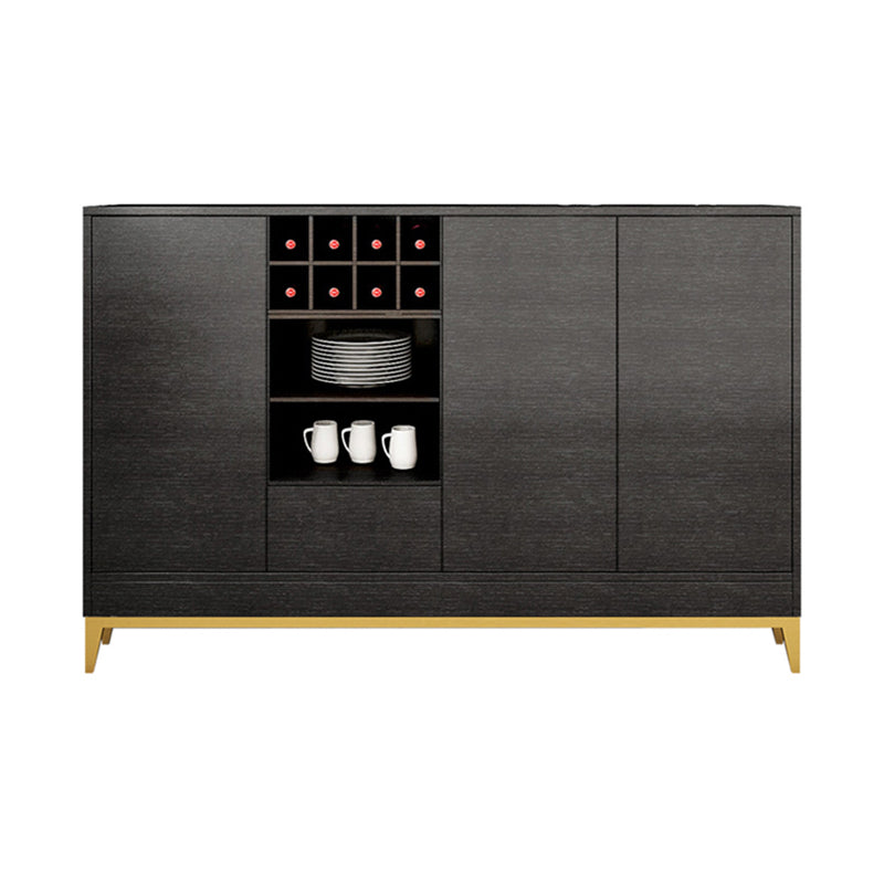 Wooden Rectangle Storage Sideboard Luxury Sideboard with Drawers and Doors