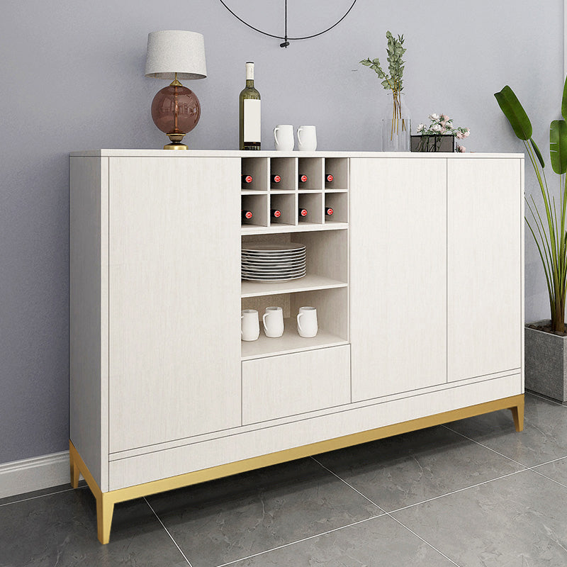 Wooden Rectangle Storage Sideboard Luxury Sideboard with Drawers and Doors