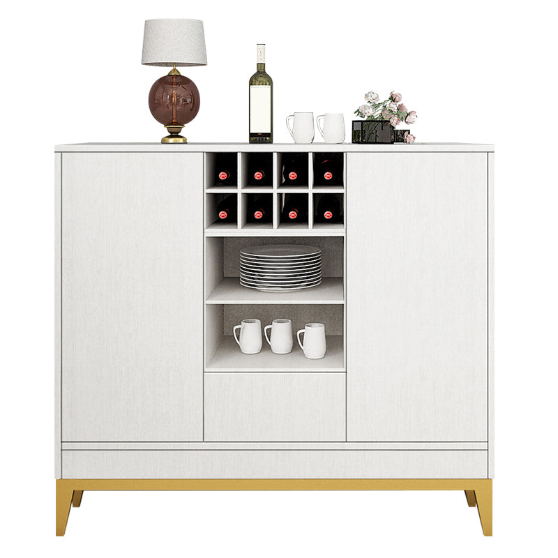 Wooden Rectangle Storage Sideboard Luxury Sideboard with Drawers and Doors