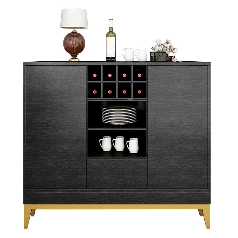 Wooden Rectangle Storage Sideboard Luxury Sideboard with Drawers and Doors