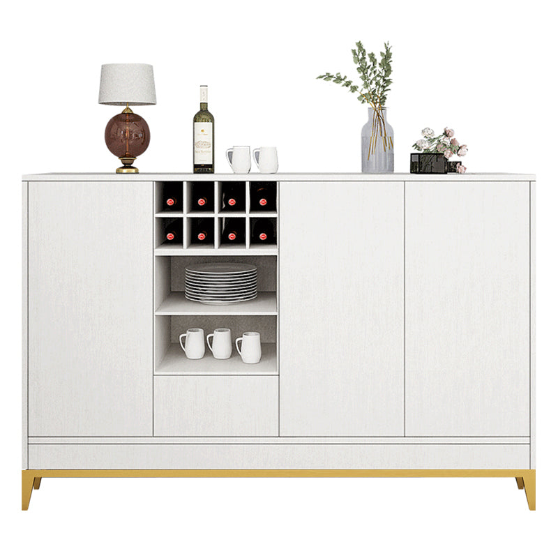 Wooden Rectangle Storage Sideboard Luxury Sideboard with Drawers and Doors