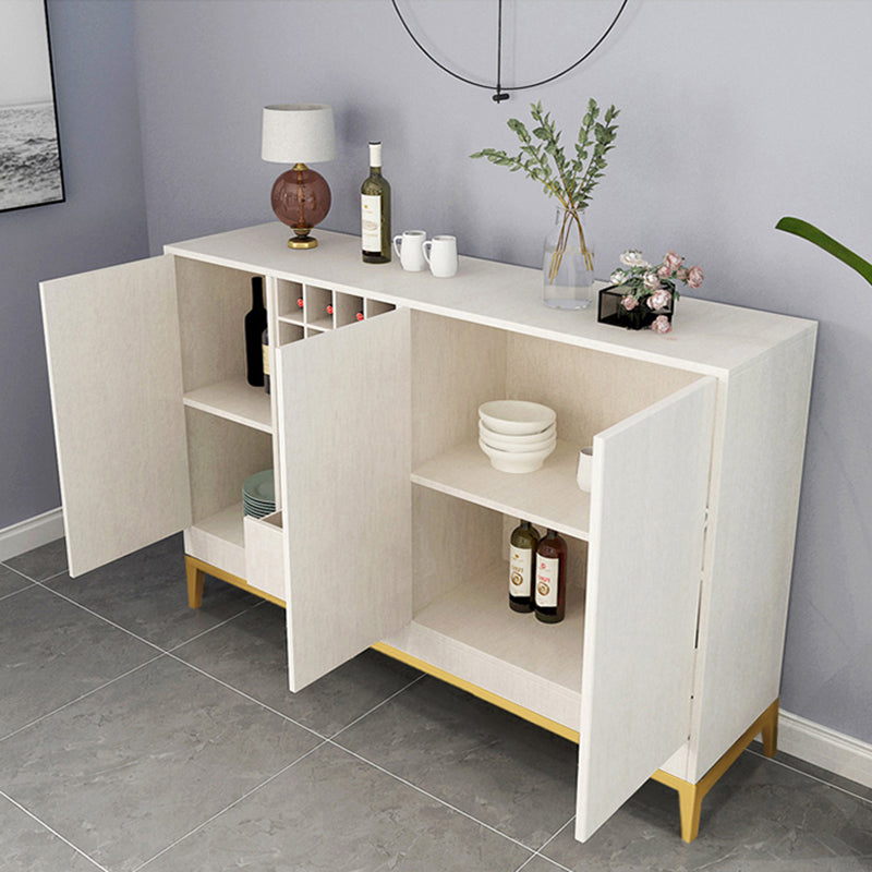 Wooden Rectangle Storage Sideboard Luxury Sideboard with Drawers and Doors