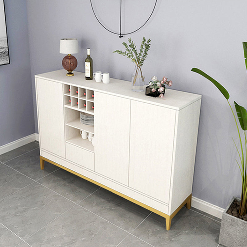 Wooden Rectangle Storage Sideboard Luxury Sideboard with Drawers and Doors