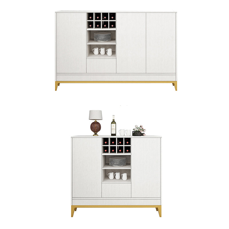 Wooden Rectangle Storage Sideboard Luxury Sideboard with Drawers and Doors