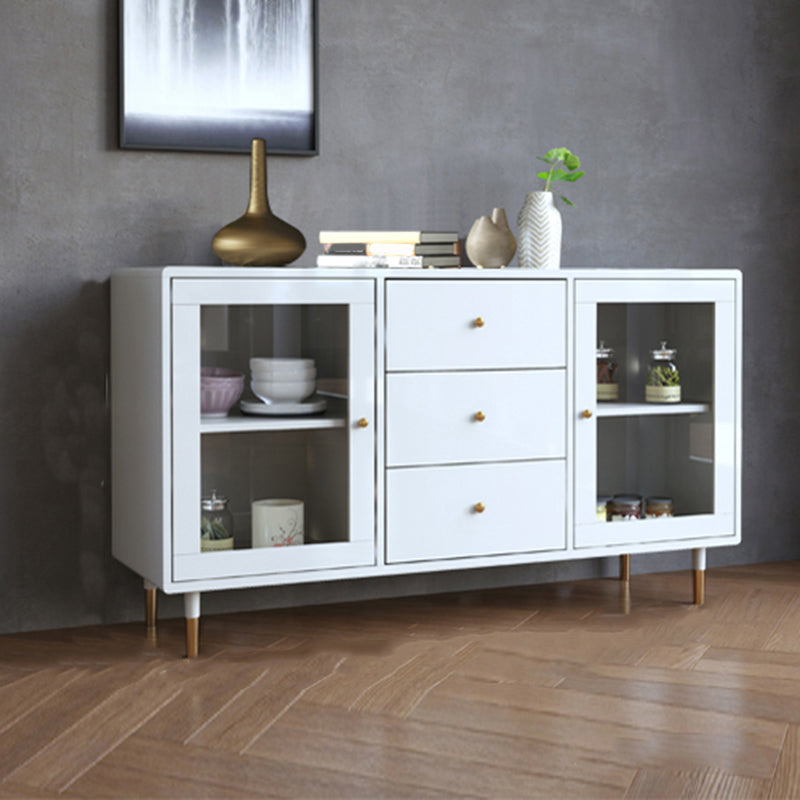 Luxury Storage Sideboard Wooden Rectangle Sideboard for Dining Room