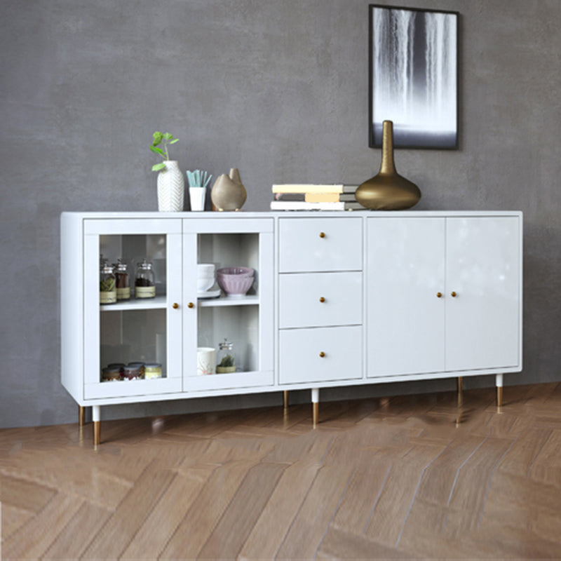 Luxury Storage Sideboard Wooden Rectangle Sideboard for Dining Room