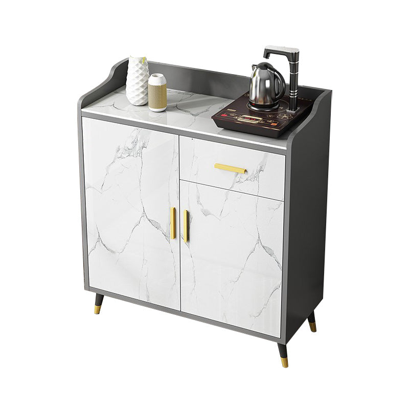 Glam Stone Sideboard Adjustable Shelves Dining Room Kitchen Sideboard