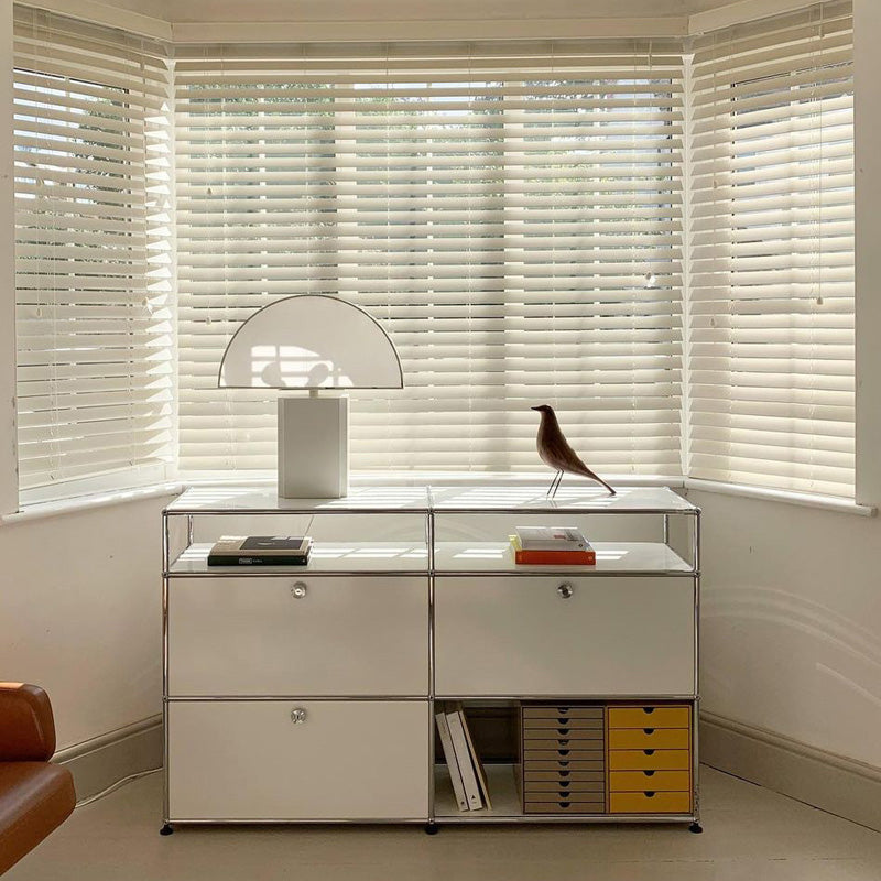 Modern Style White Sideboard Engineered Wood Sideboard for Living Room